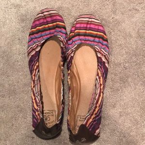 Lucky Brand multicolored flats size 8.5